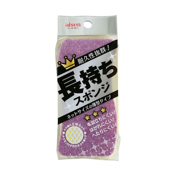 【ポイント20倍】【10セット】 アイセン 長持ちスポンジ 薄型 KY502X10