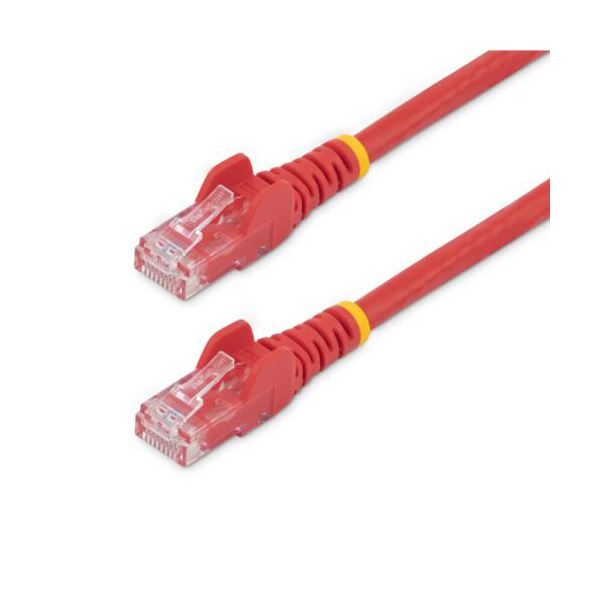 【尖んがり20倍】（まとめ） StarTech.com 種目6 ローカルエリアネットワーク有線テレビ RJ45モールドコネクタ 5m 赤いこと N6PATC5MRD 1本 【×3書き割り】