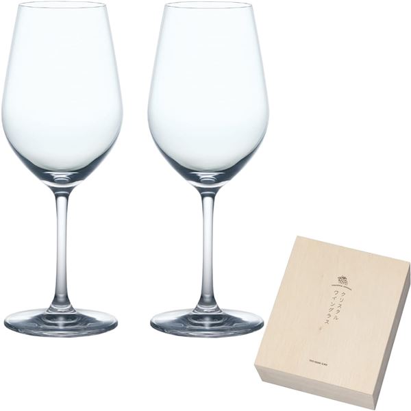 【ポイント20倍】東洋佐々木ガラス クリスタルワイングラスセット 365ml×2 G456-S110