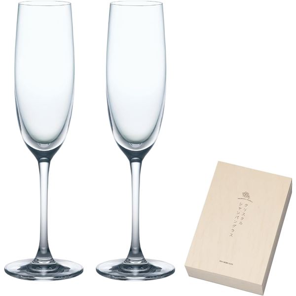 【ポイント20倍】東洋佐々木ガラス クリスタルシャンパングラスセット 170ml×2 G456-S111