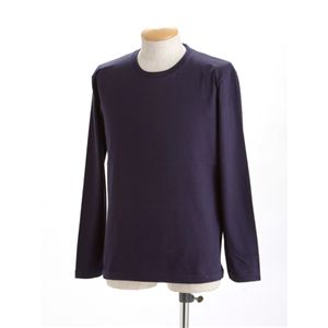 【ポイント20倍】ユニセックス長袖 Tシャツ XL ネイビー