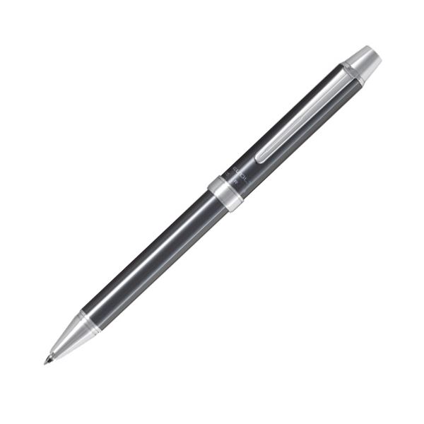 【ポイント20倍】（まとめ） パイロット多機能筆記具 2+1 エボルト 細字0.7mm グレー BTHE-1SR-GY 1本 【×3セット】