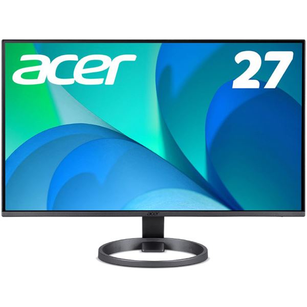 【マラソンでP最大49倍】Acer Vero27インチワイド液晶ディスプレイ(27型/1920×1080/HDMI、ミニD-Sub/ブラック/スピーカー搭載/IPS/非光沢/フルHD/250cd/1ms) RL272ymiixv