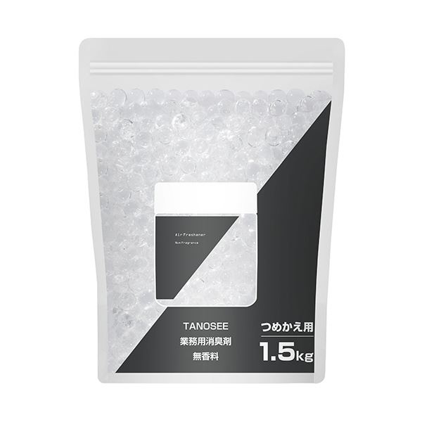【クーポン配布中】（まとめ） TANOSEE業務用消臭剤 無香料 詰替用 1.5kg 1個 【×5セット】