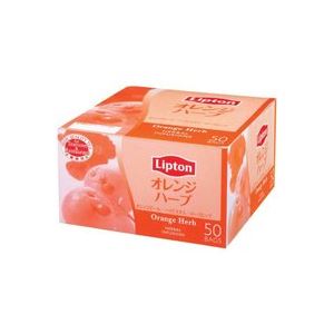 【ポイント20倍】(まとめ)リプトン オレンジハーブティーバッグ 50パック【×3セット】【代引不可】