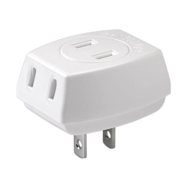 【尖んがり20倍】（まとめ） ELPAEDLPトリプル水道栓 3個口 白いこと LP-A1530（W） 1個 【×10書き割り】