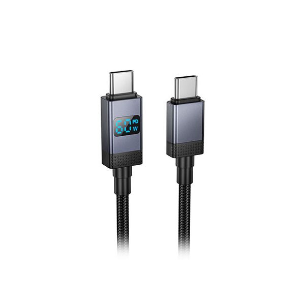 【5本書き割り】 hoco. X118 PD60W デジタルディスプレイケーブル リアルタイムワット数書きあらわすできる USB2.0相応う X118-CC-BKX5