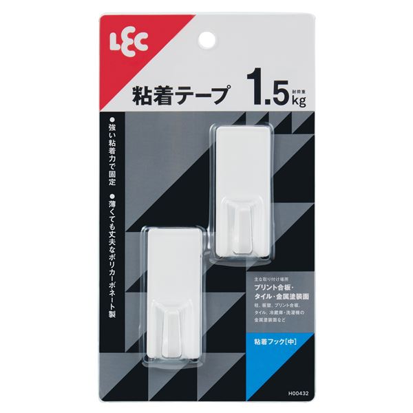 【ポイント20倍】【10個セット】 レック 粘着フック 中 2個入 H00432｜インテリアの壱番館 6,384円