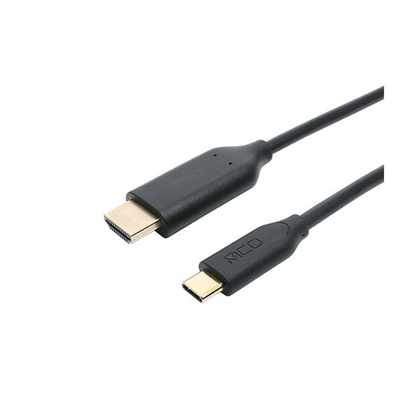 【尖んがり20倍】ナカバヤシ ミヨシType-C to HDMI有線テレビ 1m 黒いこと USD-FH10／BK 1本