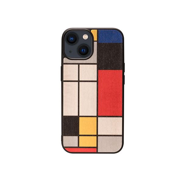 【マラソンでポイント最大47.5倍】Man ＆ Wood 天然木ケース for iPhone 14 Plus Mondrian Wood 背面カバー型 I23641i14M｜インテリアの壱番館 8,316円
