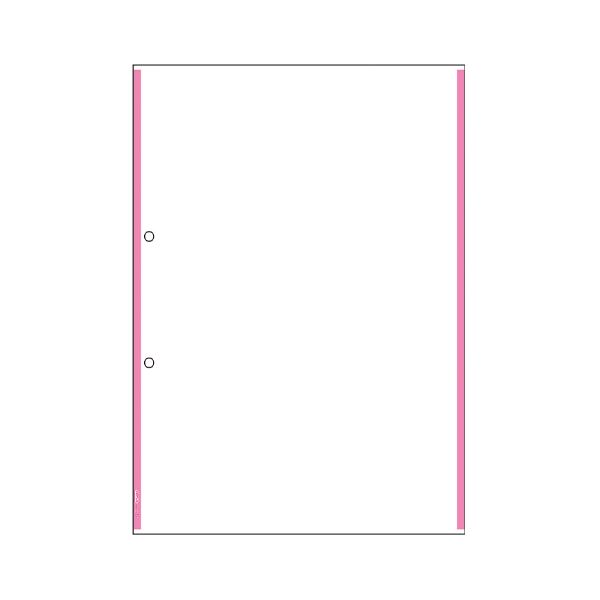 【ポイント20倍】（まとめ） ヒサゴ プリンタ帳票複写ピンクライン2穴 100枚入 ラインタイプ 【×2セット】