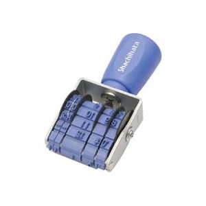 【マラソンでP最大49倍】シヤチハタ 回転ゴム印 エルゴグリップ 欧文トビ日付 5号 ゴシック体 小切手用 NFB-5KG 1個