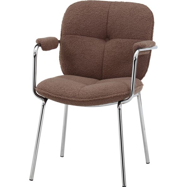 ダイニングチェア BR ダークブラウン 組立品【代引不可】 10,658円