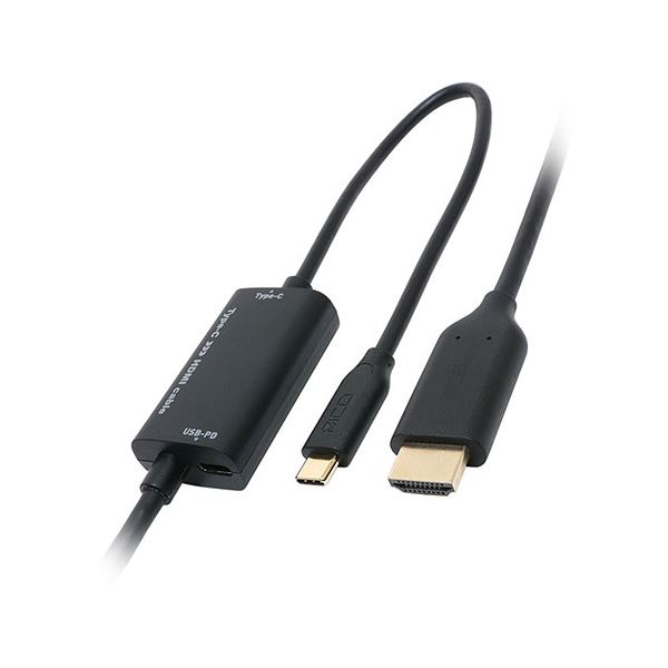 【尖んがり20倍】MCO PD相応うType-C to HDMI有線テレビ 2m USD-PFH20／BK
