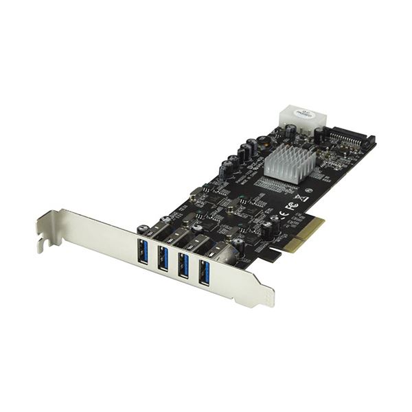 【ポイント20倍】StarTech.com SuperSpeed USB 3.0 4ポート増設PCI Express／ PCIex4PEXUSB3S44V 1個