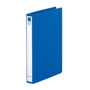 【マラソンでポイント最大47.5倍】(業務用10セット) LIHITLAB リング式ファイル 【A4/2穴】 タテ型 背幅:36mm F-877U-20 青|インテリアの壱番館