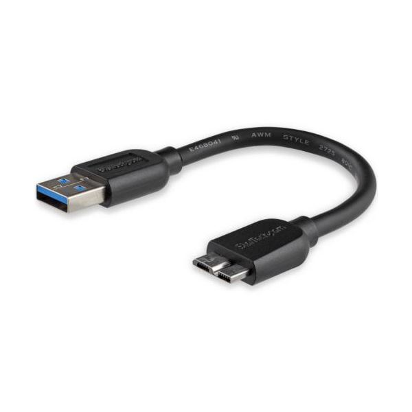 【尖んがり20倍】（まとめ） StarTech.com Micro USB3.0 か細い有線テレビ 15珊 Type A（雄）-Micro B（雄） 黒いことUSB3AUB15CMS 1本 【×3書き割り】