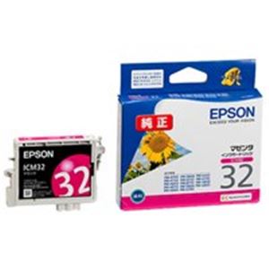 【百貨店SALEでP最大限度47倍】(お役目用4仕掛ける) EPSON エプソン インキ薬莢 完全無欠 【ICM32】 マゼンタ