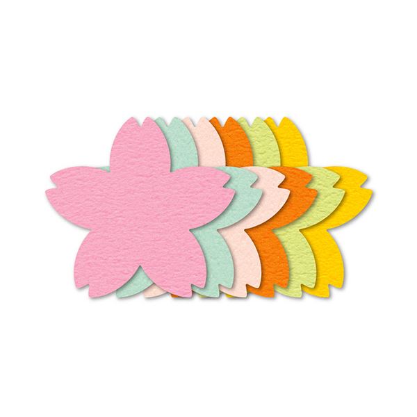 【ポイント20倍】ササガワぷちカード サクラ 中 （6色×各2枚）／パック 16-7026 1セット（10パック）