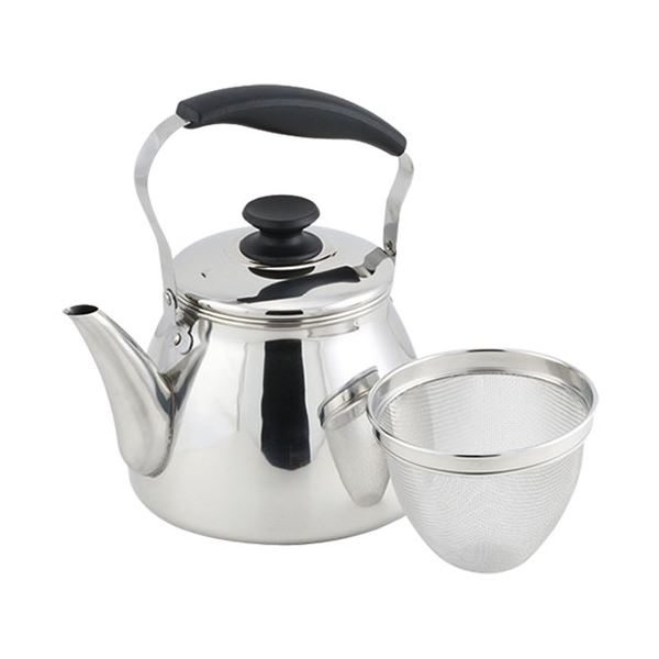 【マラソンでP最大49倍】パール金属 モルティ 18-8ステンレス製広口ケットル 3.0L 茶こしアミ付 HB-5643