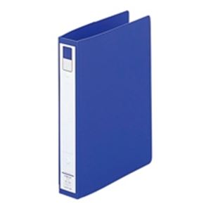 【クーポン配布中＆マラソン対象】(業務用10セット) LIHITLAB リング式ファイル 【A5/2穴】 タテ型 背幅：36mm F-881U-8 青