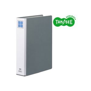 【尖んがり20倍】（まとめ）TANOSEE 両開き煙管式整理保存用具E A4タテ 40粍とじ 薄墨色 30冊