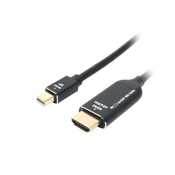 【尖んがり20倍】MCO miniDP-HDMIうつり変わり有線テレビ 4K相応う 2m DPM-4KC20／BK