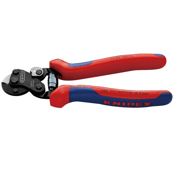 【マラソンでP最大49倍】KNIPEX クニペックス ワイヤーロープカッター コンフォート 全長160mm 9562-160TC 工具 ツール DIY 作業工具