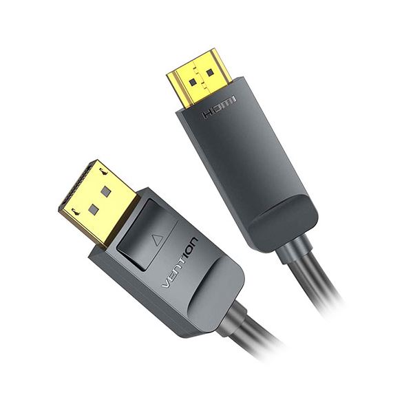 【尖んがり20倍】VENTION 4K DisplayPort to HDMI有線テレビ 2m 黒いこと HA-3271 その他-ケーブル