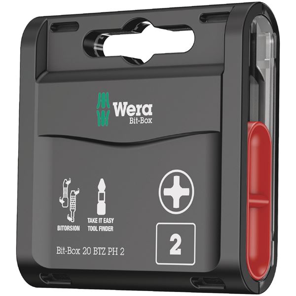 【ポイント20倍】WERA ヴェラ 20本組 差込6.35mm インパクトビットセット ビットサイズPH2 全長25mm 057751