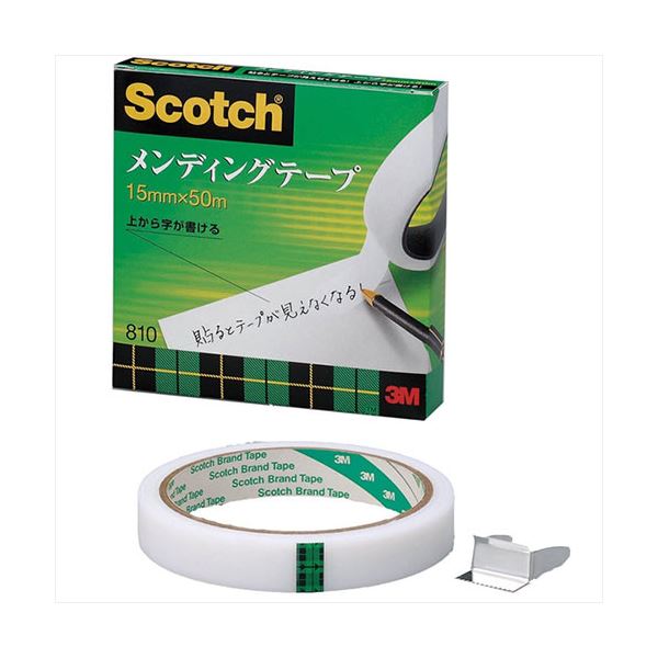 【百貨店SALEでP最大限度47倍】【5個仕掛ける】 3M Scotch スコッチウイスキー メンディングテープ 15mm×50m 3M-810-3-15X5