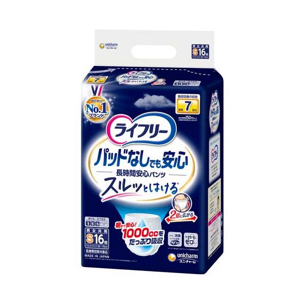 【尖んがり20倍】尿とりパッドなしでも長時間楽になることズボン下S1P