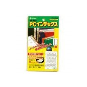 【ポイント20倍】（まとめ）ニチバン PCインデックスラベル PC-132R 赤枠【×10セット】
