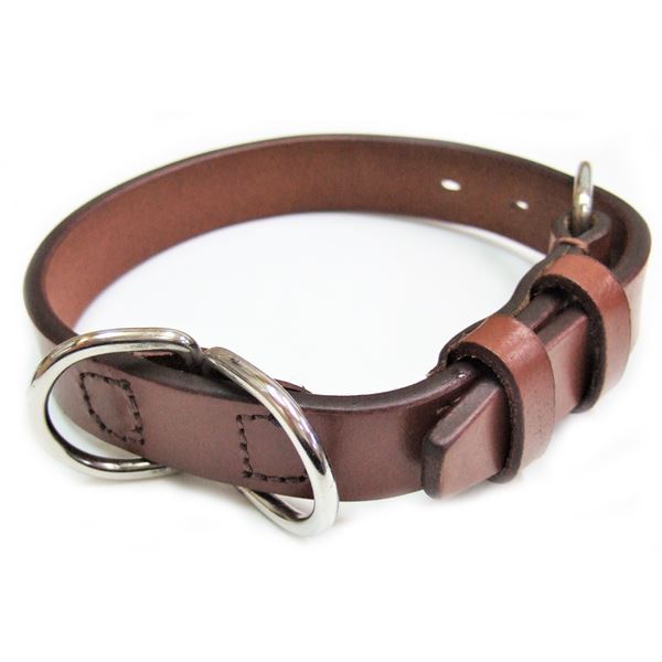 【ポイント20倍】 オイルレザーカラー #21 ブラウン 犬具／首輪 オイルレザーカラー #21 ブラウン 犬具／首輪