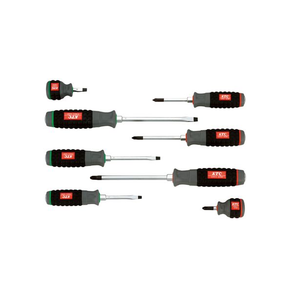 KTC 京都機械工具 樹脂柄貫通ドライバー セット 8本組 TPMD18 ドライバー 工具 ツール DIY 作業工具