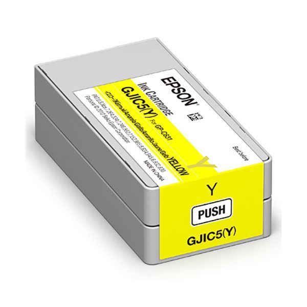 【尖んがり20倍】(まとめ) 【完全無欠品】EPSON GJIC5Y インキ薬莢 黄色  【×3仕掛ける】