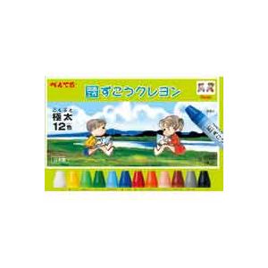 【尖んがり20倍】（まとめ）ぺんてる ずこうクレヨン 12色 PTCG1-12 【×6仕掛ける】
