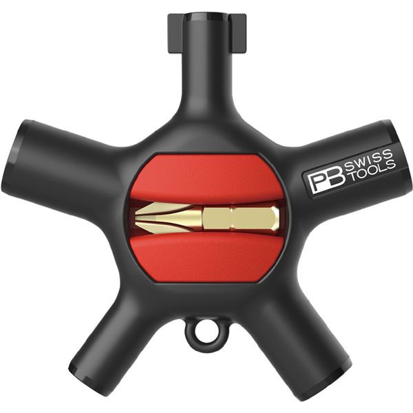 PB SWISS TOOLS ピービースイスツールズ 9インチ1 C6つづき物ビット付マルチ物の具 ユニバーサルキャビネットキー 9粍 900V01 物の具 その他-DIY・工具