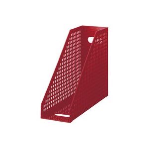 【尖んがり20倍】（まとめ）セキセイ シスボックス SBX-87 A4 赤【×5仕掛ける】