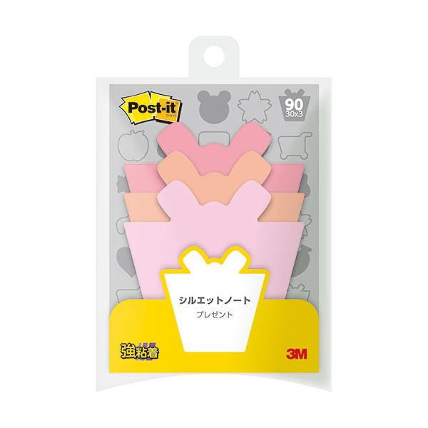 【マラソンでP最大49倍】【10個セット】 3M Post-it ポストイット シルエットノート 強粘着 プレゼント 3M-SSS-PRX10