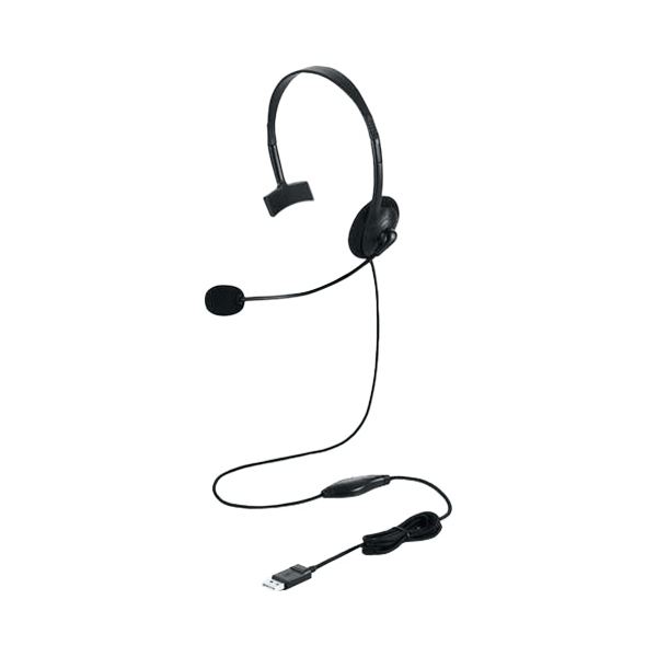 【尖んがり20倍】エレコム 片耳厚地の外套上端仕掛けるType-Cうつり変わり付 HS-HP21UCBK 1個