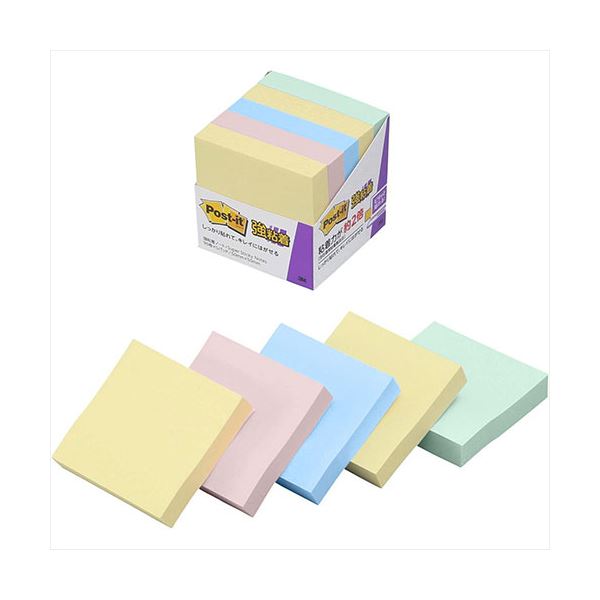 【ポイント20倍】【5個セット】 3M Post-it ポストイット 強粘着ノート パステルカラー 4色混色 3M-650-5SSAPX5 13,260円