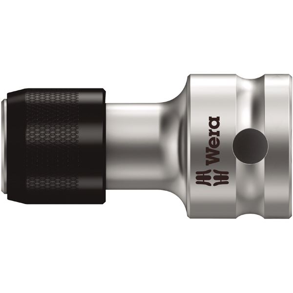 【尖んがり20倍】WERA ヴェラ ZYKLOP ヘックスビットホルダー 六角部差込角5／16inch 真四角部差込角1／2inch 全長50粍 003641