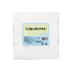 【ポイント20倍】(まとめ)オーミケンシ エコおしぼりタオル5枚セット ホワイト9512【×3セット】