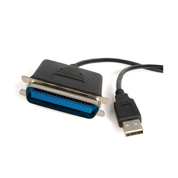【尖んがり20倍】StarTech.com USB-パラレルプリンタアダプタ 3m 黒いこと ICUSB128410 1本