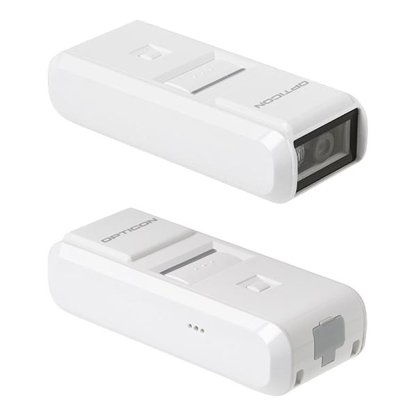 アウター ジャケット ウェルコムデザイン Bluetooth搭載小型CCDバーコードデータコレクタ ホワイト OPN-4000i-WHT 
