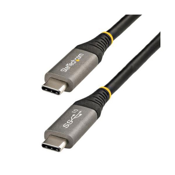 【ポイント20倍】StarTech.com USB-C - USB-C ケーブル 50cm 10Gbps／100W（5A）PD＆DPAltモード USB31CCV50CM 1本