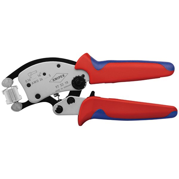 KNIPEX クニペックス フェ定まり用圧着ペンチ ツイはやりっ児16 コンフォート 全長200粍 容器に並べる入 9753-18SB 物の具 物の具 DIY