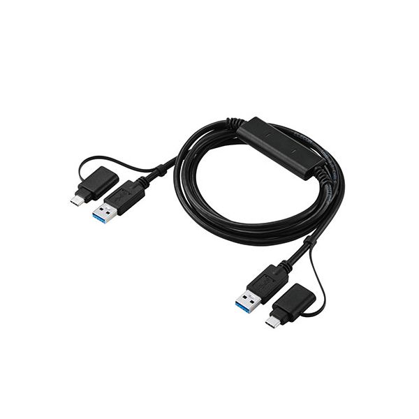 エレコム USB Type-C TM うつり変わりアダプタ付き添い人繋がり有線テレビ USB3.0 黒いこと UC-TV8BK