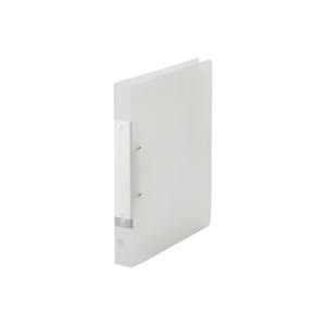 【マラソンでP最大49倍】(業務用10セット) LIHITLAB D型リングファイル 【A4/2穴】 タテ型 G2220-1 34mm 乳白